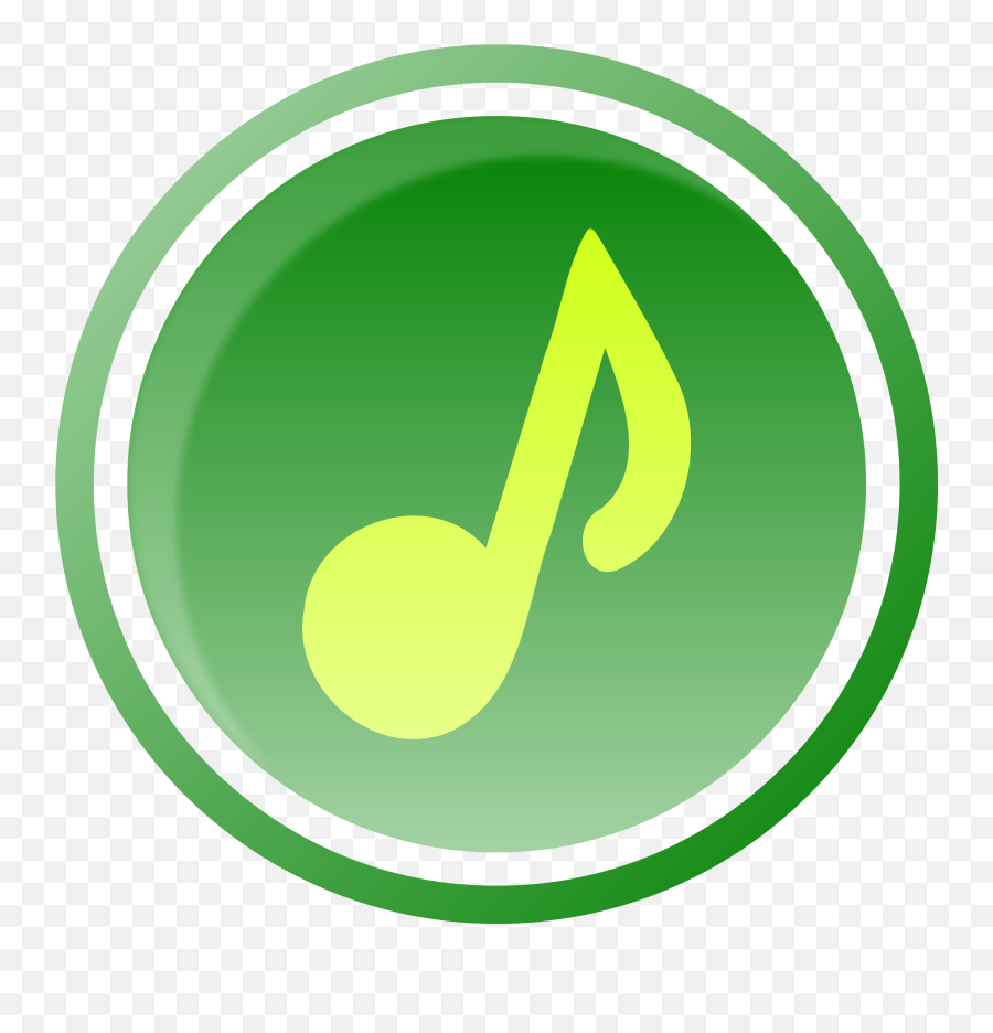 1 Clipart Green Transparent Free For Download - Music Icon Green Png,Green Circle Logo