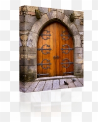 Wooden Castle Door - png