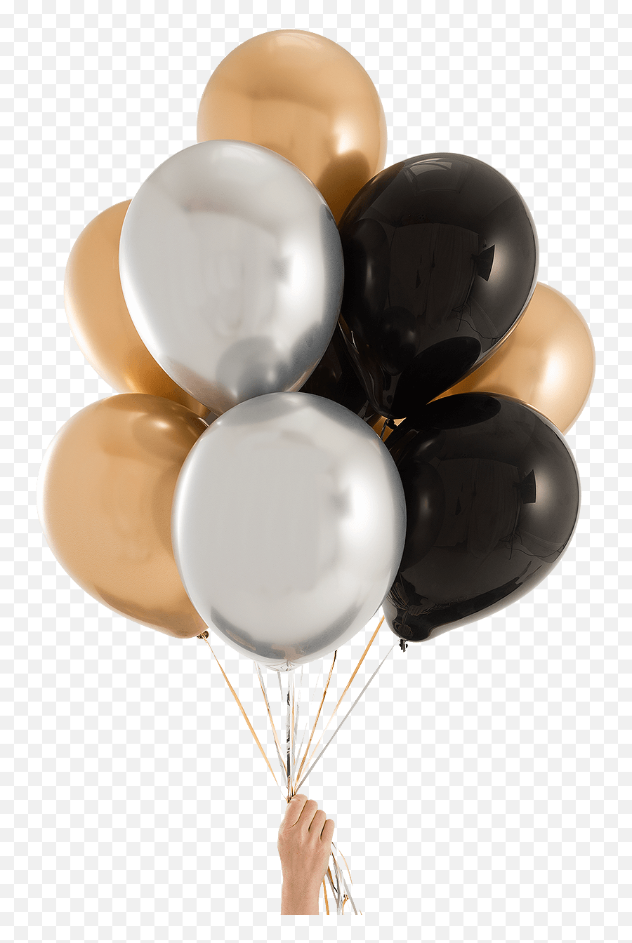 Glam Balloons Png Transparent - Baloons Png Silver,Silver Balloons Png