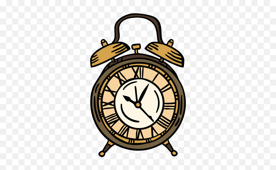 Hand Drawn Classic Alarm Clock - Transparent Png U0026 Svg Berlina Km12,Clock Hand Png