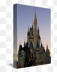 Cinderellas Castle Framed By Walt Disney Mickey Kirby Fortin - png