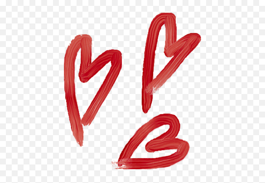 Tumblr Aesthetic Smear Painting Png - Red Aesthetic Transparent Hearts,Heart Png Tumblr