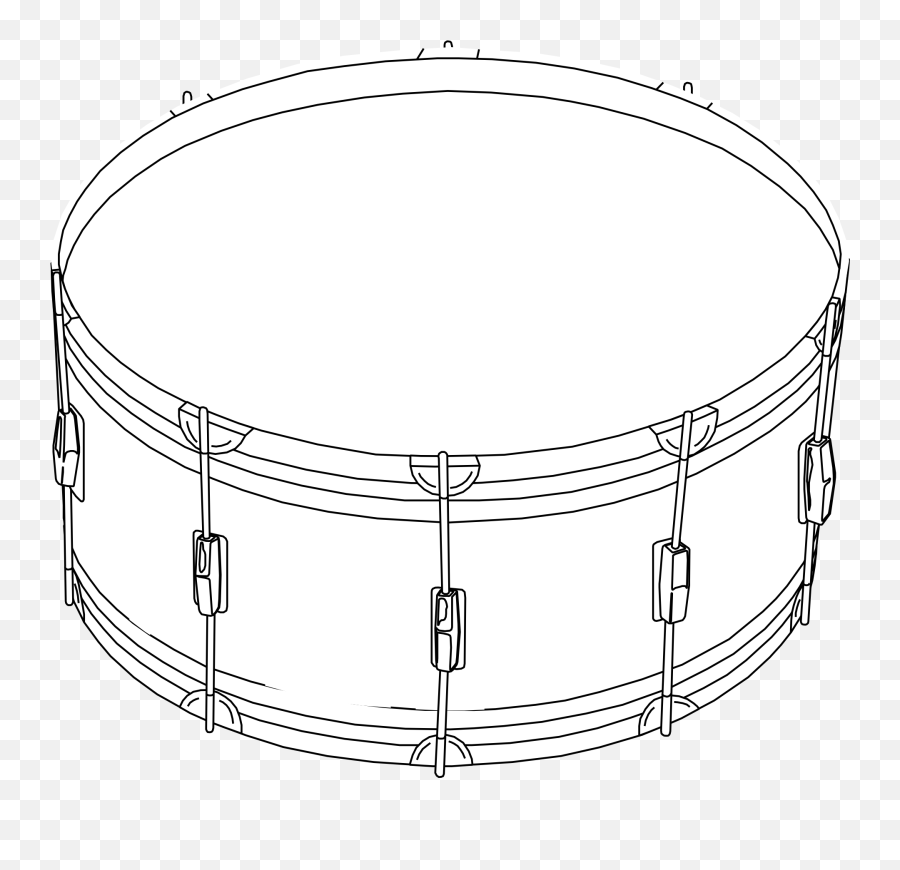 Graphic Image Of A Black And White Drum Free - Bass Drum Clip Art Png,Drums Transparent Background