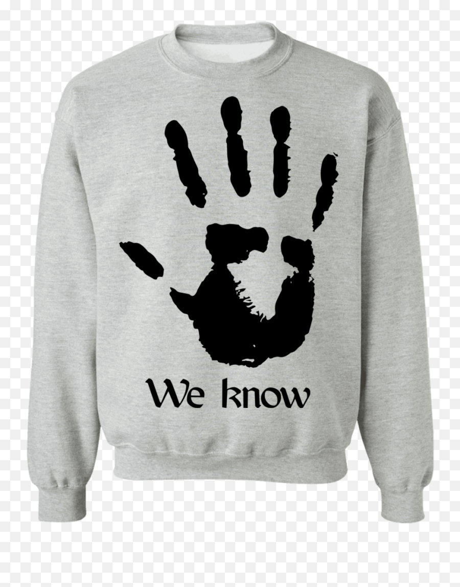 Dark Brotherhood We Know 3 Light Sweatshirt - Sweater Png,Dark Brotherhood Logo