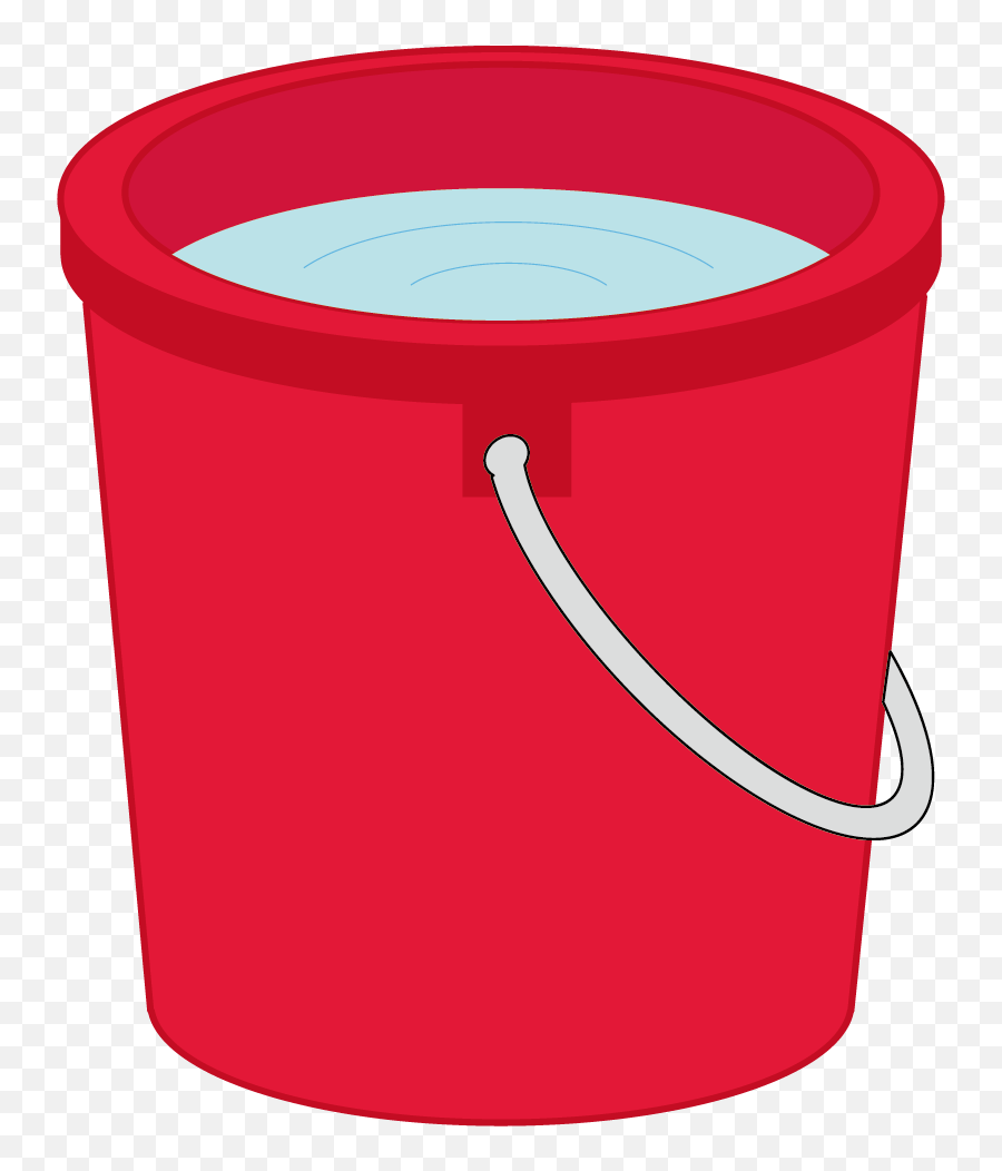 Water Bucket Vector Png Transparent - Cartoon Bucket Of Water,Bucket Clipart Png