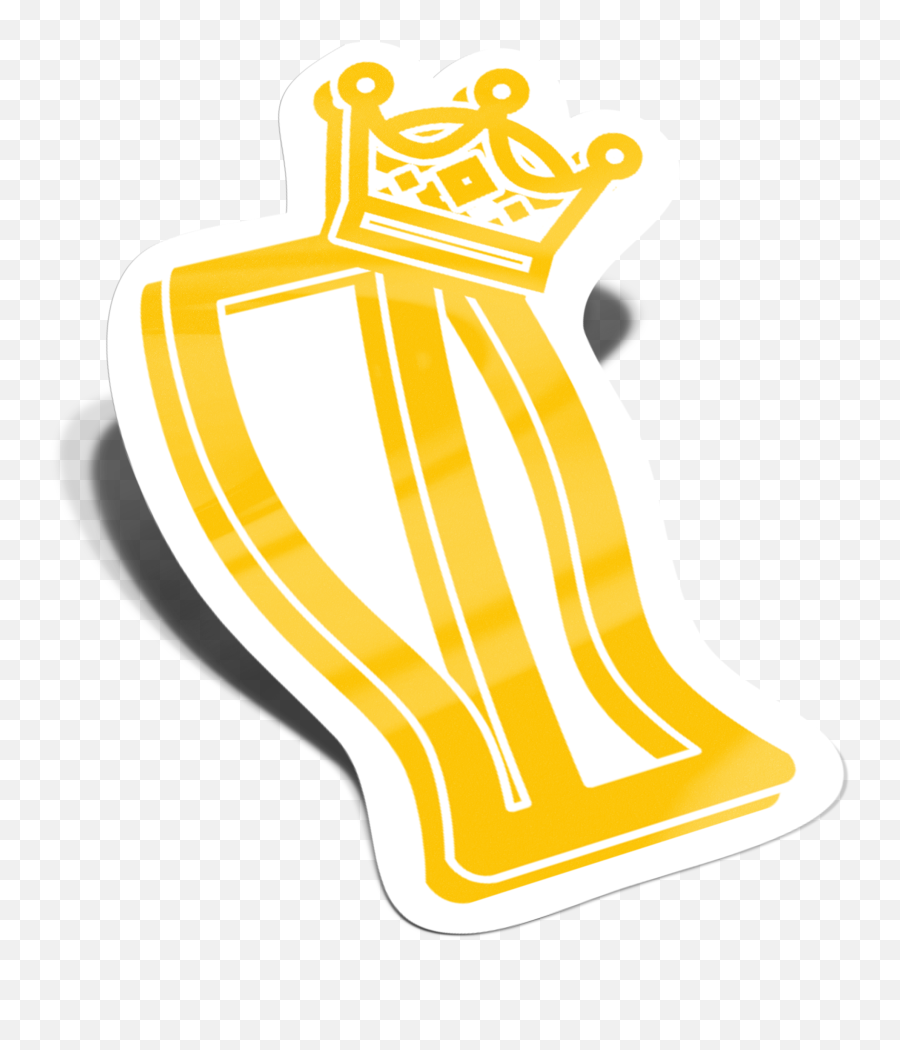 Oynb Crown Sticker Wp - Illustration Png,Yellow Crown Logo