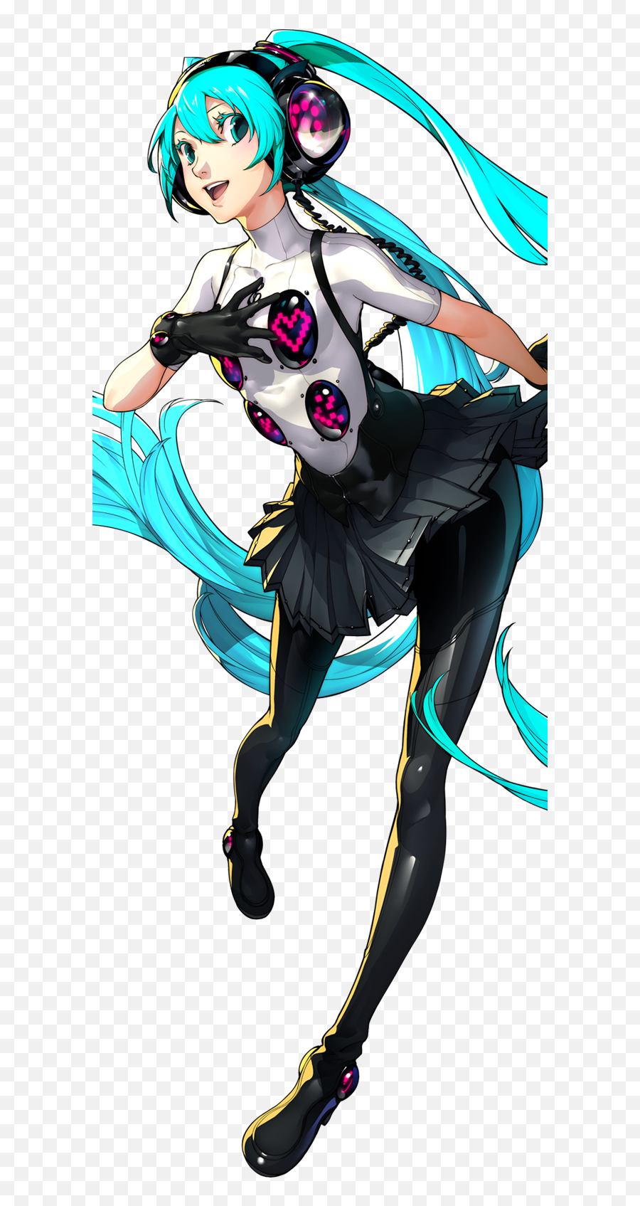 Hatsune Miku Characters P4d - Persona 4 Dancing All P4 Dancing All Night Miku Png,Vocaloid Logo