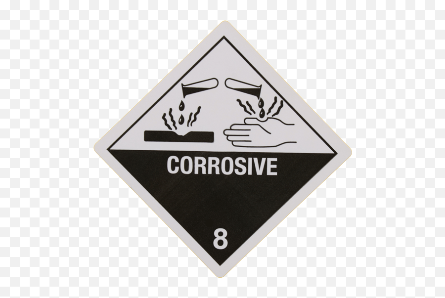 Hazardous Chemical Labels Label Manufacturer Ghs - Corrosive Label Png,Hazard Logo