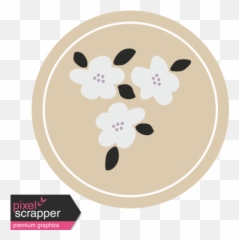 The Good Life - March 2020 Labels U0026 Words Label Flowers Circle Png,Flower Graphic Png