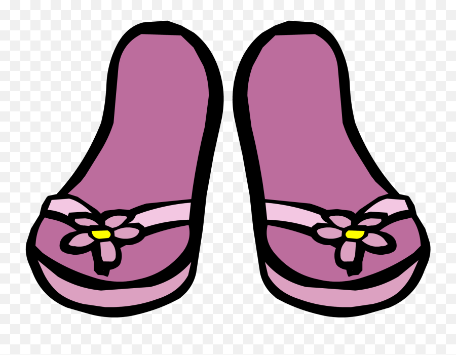 Pink Sandals - Club Penguin Flip Flops Png,Flip Flop Icon