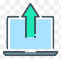 Free Laptop Update Icon Of Colored Outline Style - Available Vertical png