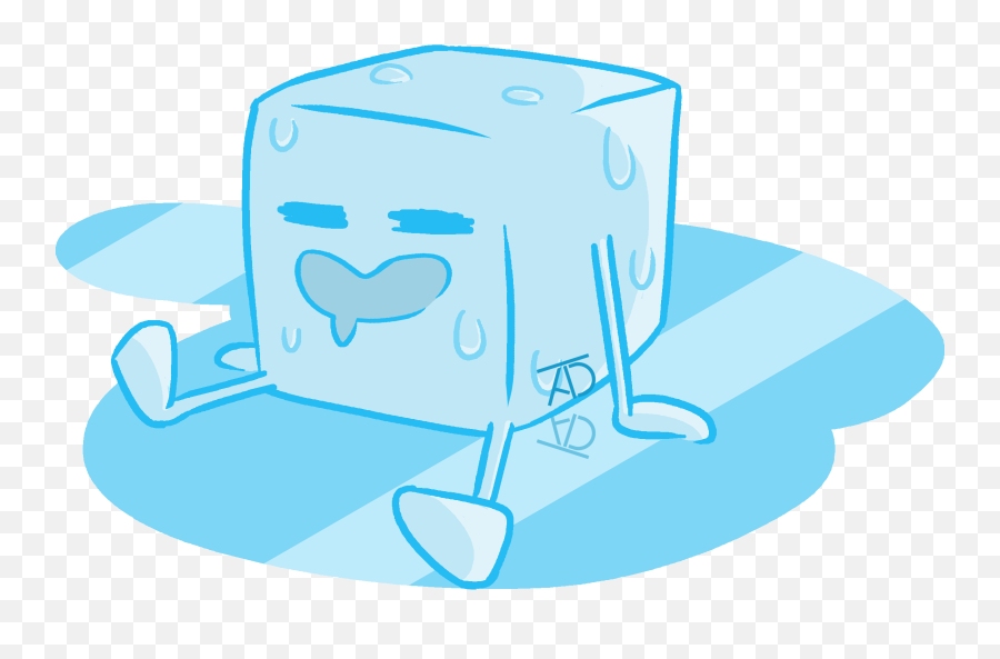 Cartoon Ice Cube Png 4 Image - Cute Ice Cube Drawing,Ice Cube Png