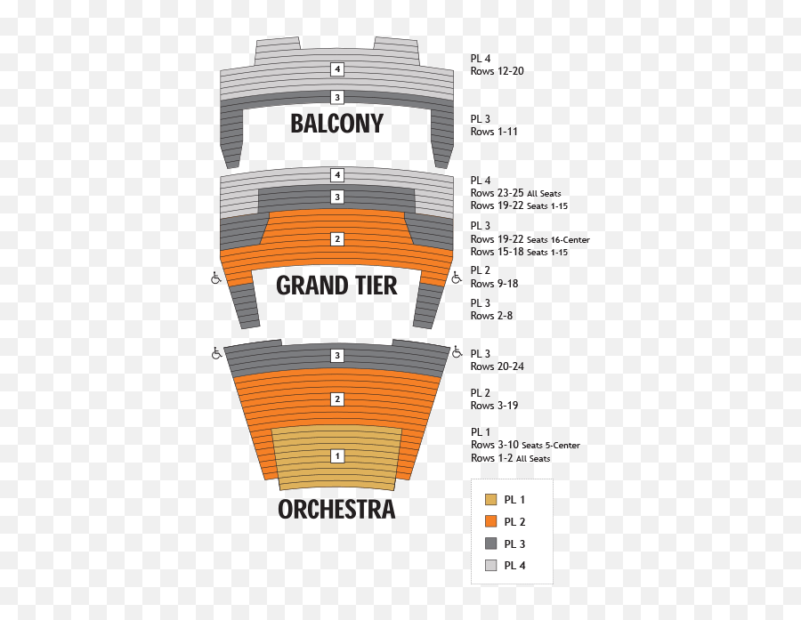 Seating Charts Miller Auditorium Seating Chart Png,Theater Seat Icon