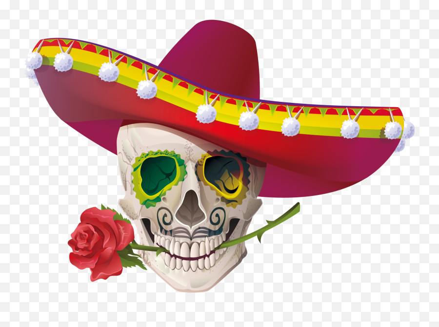 Download Cuisine Mexican Skull Calavera Mayo De Cinco - Cinco De Mayo Skull Png,Cinco De Mayo Png
