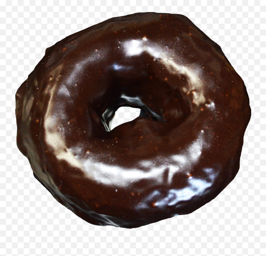 Download Double Chocolate - Doughnut Png Image With No Double Choclate Donut Transparent Png,Doughnut Png