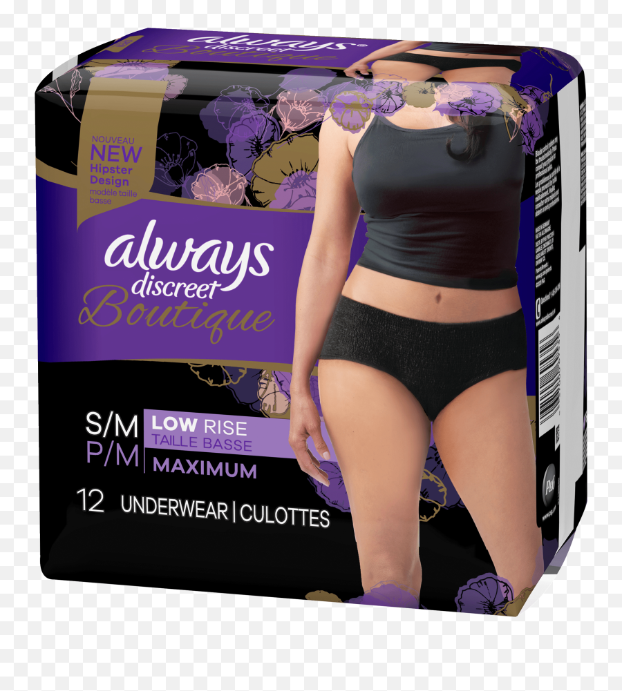 Always Discreet Boutique Low - Rise Postpartum Incontinence Always Discreet Underwear Png,Thinx Icon