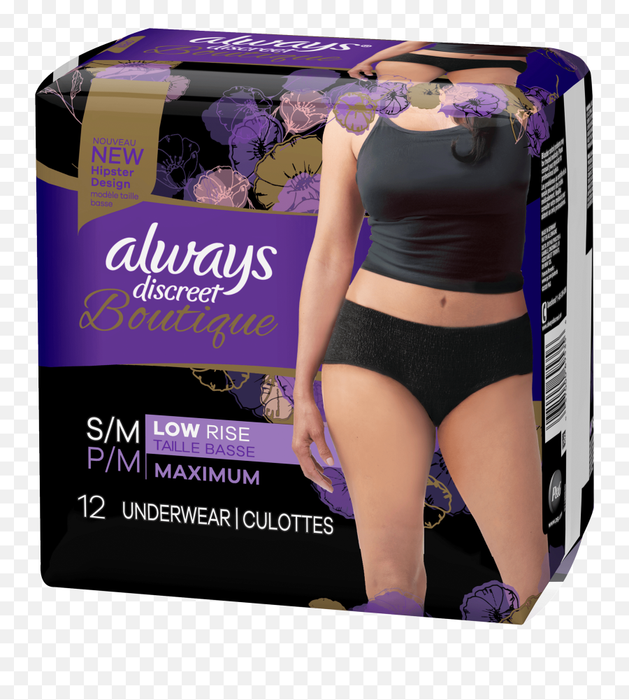 Always Discreet Boutique Low-Rise Postpartum Incontinence