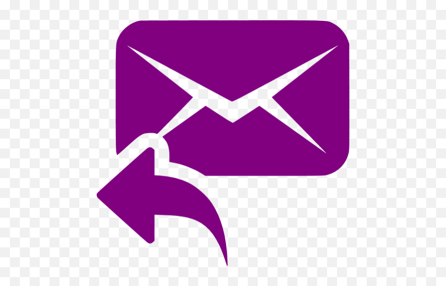 Purple Reply Icon - Free Purple Email Icons Mail Forward Icon Png,Post Icon Png