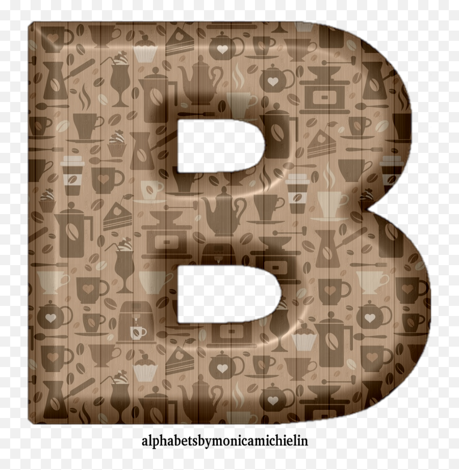 Monica Michielin Alphabets Coffee Alphabet U0027wood Texture - Vertical Png,Coffee Newspaper Icon