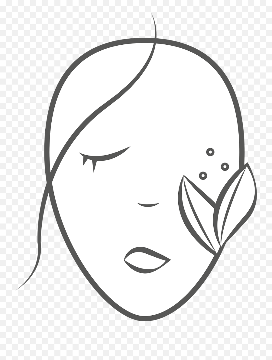 Icon Face Nature - Free Vector Graphic On Pixabay Dot Png,Woman Face Icon