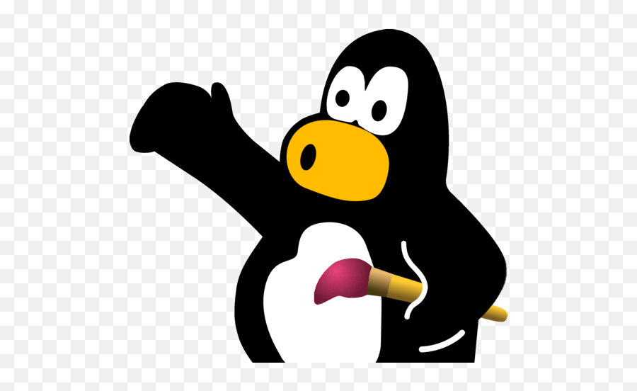 Tux Paint Logo - Tux Paint Penguin Png,Tux Png