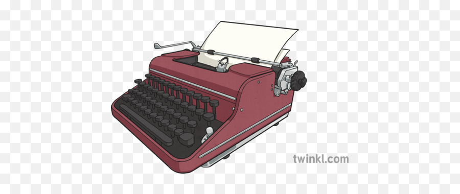 Typewriter Illustration - Twinkl Machine Png,Typewriter Png