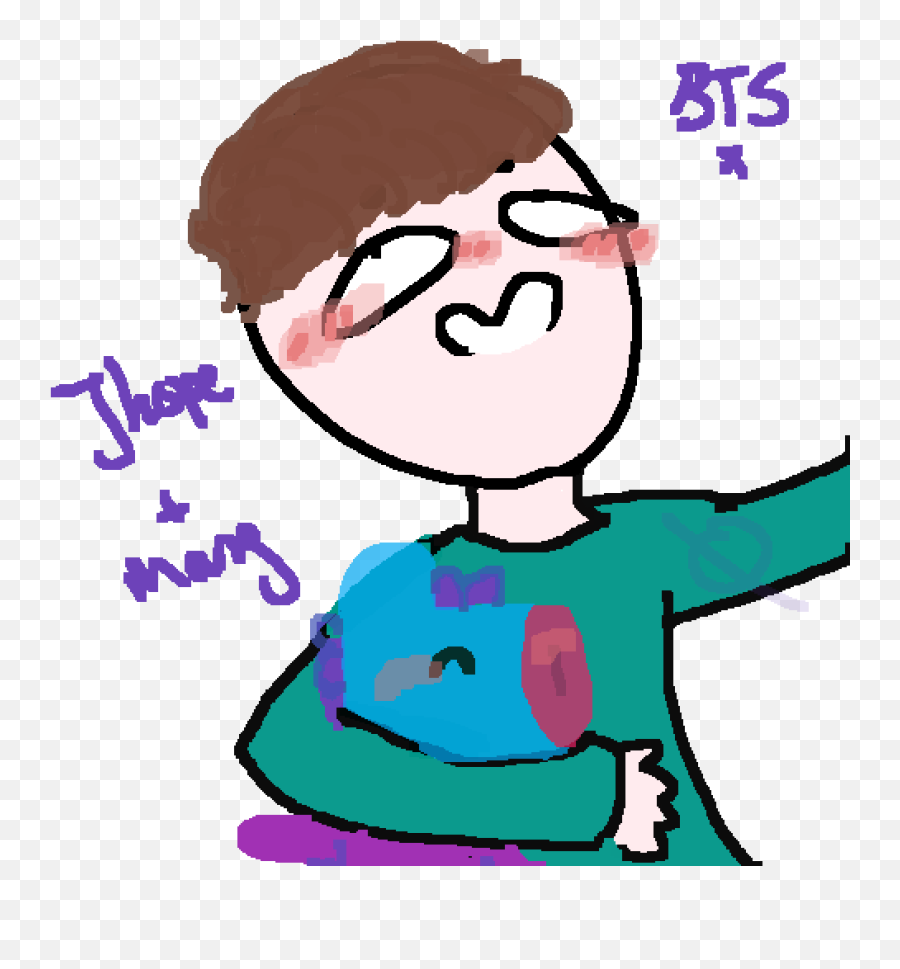 Pixilart - Jhope And Mang By Taesthetic Cartoon Png,J Hope Png