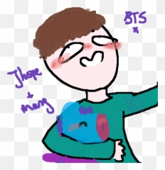 Pixilart - Jhope And Mang By Taesthetic Cartoon Png,J Hope Png