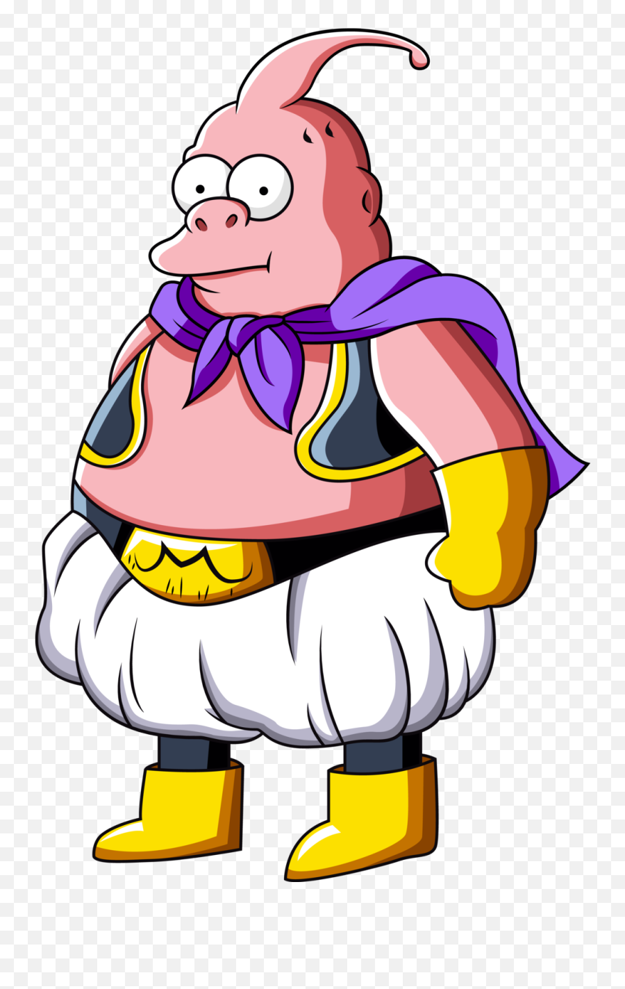 Download De Kid Majin Buu - Homer Majin Buu Png,Kid Buu Png