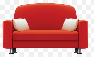 Red Sofa Furniture Icon Png - Swedish History Museum