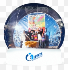 Artificial Ice Events Snowglobe Live - Artificial Ice Events Life Size Snow Globe Photo Booth Prop Png,Snow Globe Png
