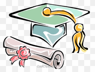 Graduation Cap With Diploma Royalty Free Vector Clip Art - Graduation Cap And Diploma png