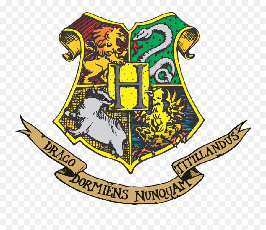 Clipart Shield Harry Potter - Hogwarts Harry Potter Cartoon Png,Hogwarts Transparent