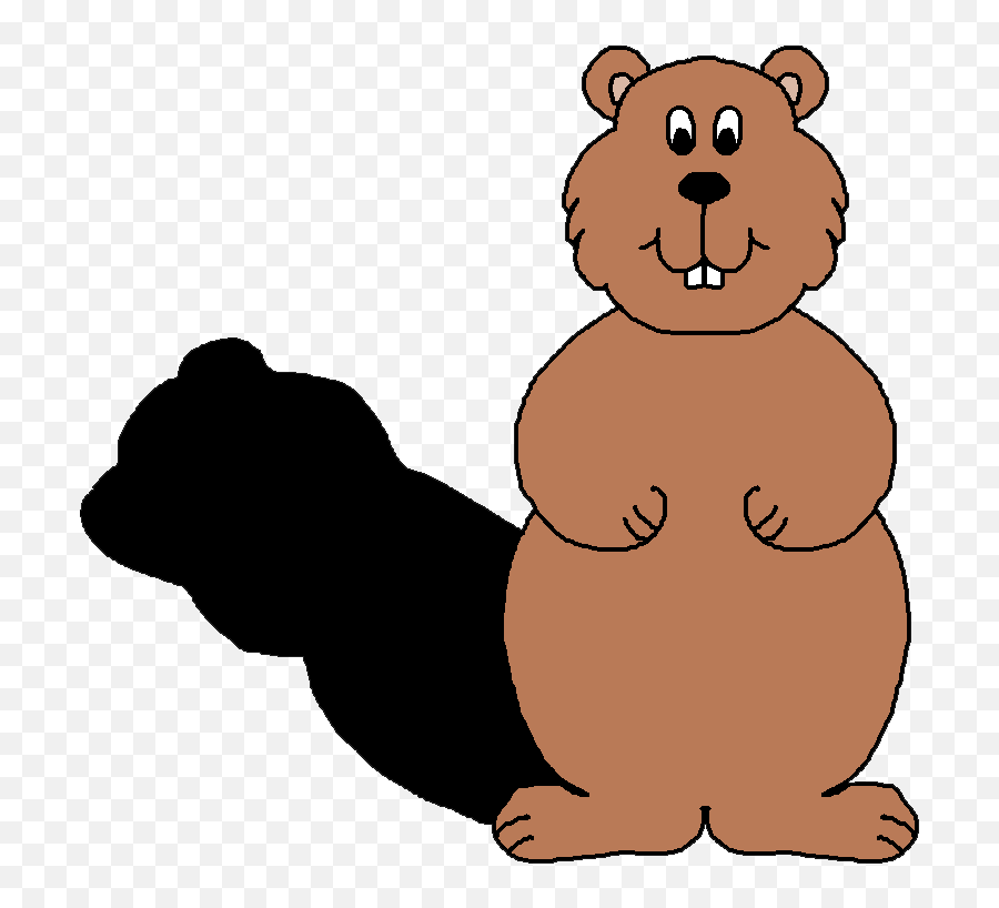 Groundhog With Shadow Clipart Png