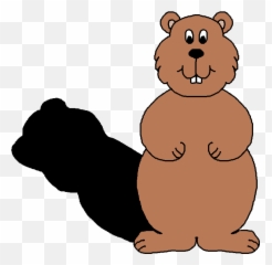Groundhog With Shadow Clipart Png