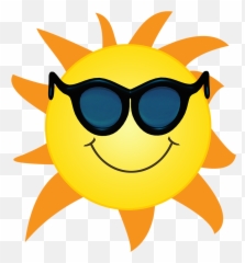 Sun Clipart - Waving Sun Png,Sun Rays Transparent Background