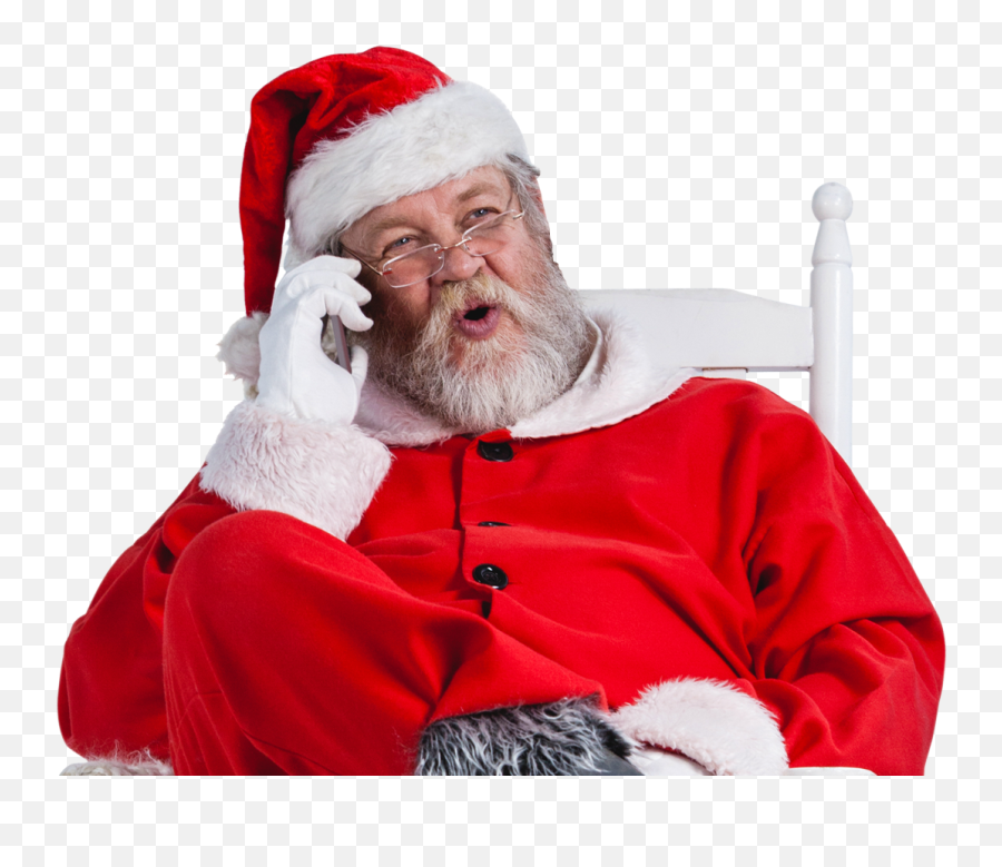 Phone Call Png - Santas Phone Calls Is A Besteffort Service Santa On The Phone,Phone Call Png