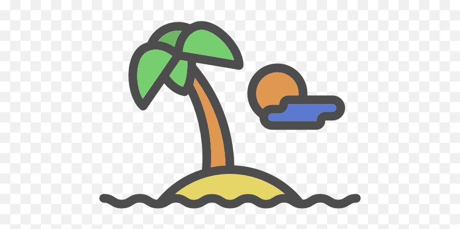 Island Free Icon - Tropical Island Icon Png,Island Png