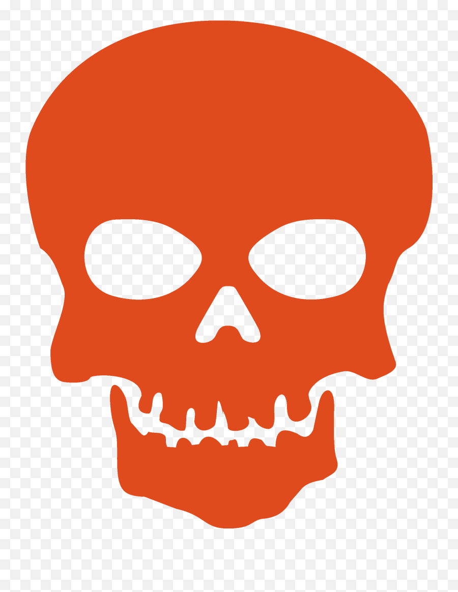 Red Skull Png - Transparent Background Skull Clipart,Red Skull Png