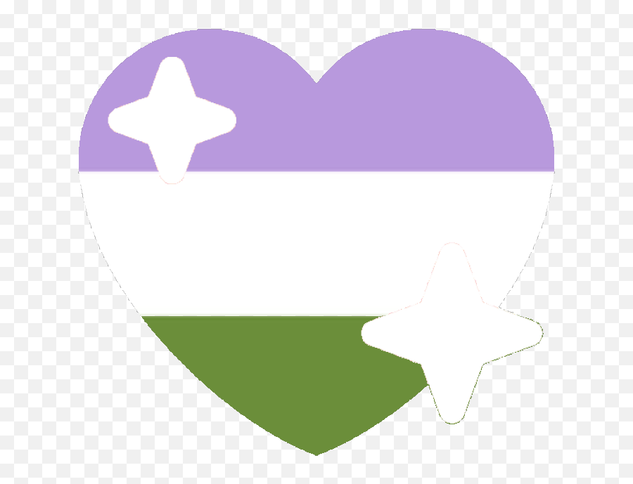 Sparkle Emoji Png Clipart - Full Size Clipart 3437126 Genderqueer Heart Emoji Transparent,Sparkles With Transparent Background