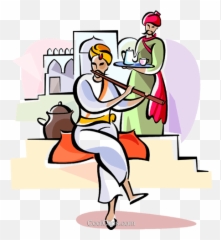 Indian Man Playing Flute Royalty Free Vector Clip Art - Man Playing Flute png