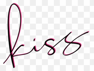 Kiss Macro Aesthetics Clipart Png Download - Calligraphy Calligraphy,Kisses Png