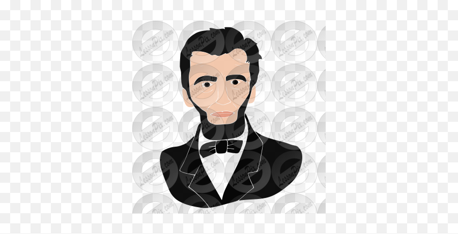 Lincoln Stencil For Classroom Therapy Use - Great Lincoln Cartoon Png,Lincoln Png