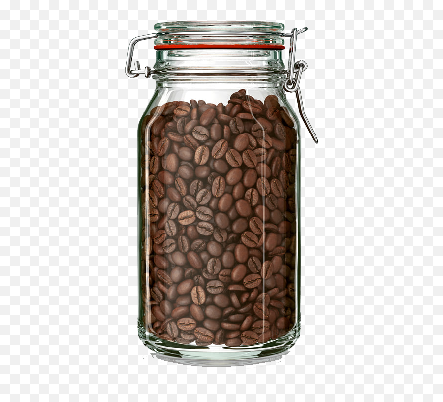 Download Coffee Jar Png Hd Quality - Coffee Beans In A Mason Many Coffee Beans In The Jar,Coffee Bean Png