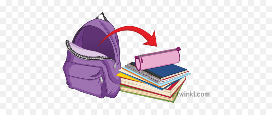 Unpack Your Bag German School Books Backpack Secondary - Shoulder Bag Png,Bookbag Png