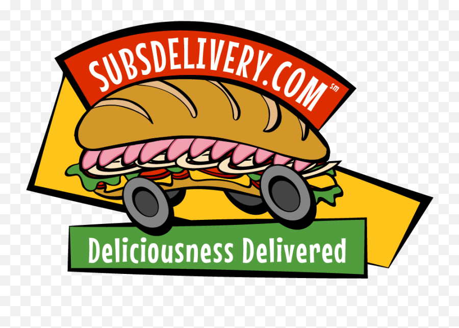 Sandwich Clipart Hoagie - Sub Delivery Png Download Full Subs Delivery,Sub Png