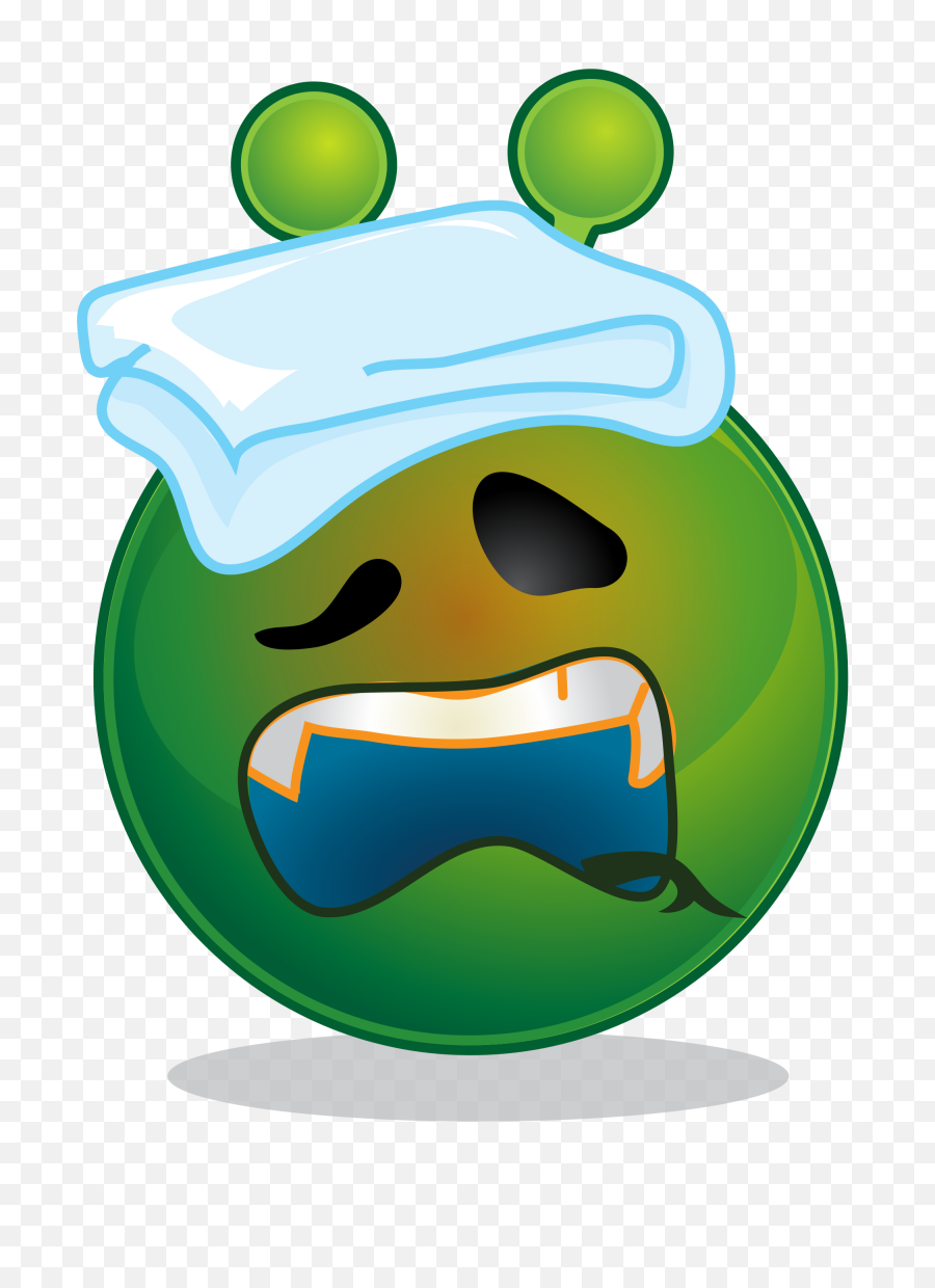 Crazy Alien Png Clipart - Transparent Images Of Sick Emojis,Crazy Emoji Png