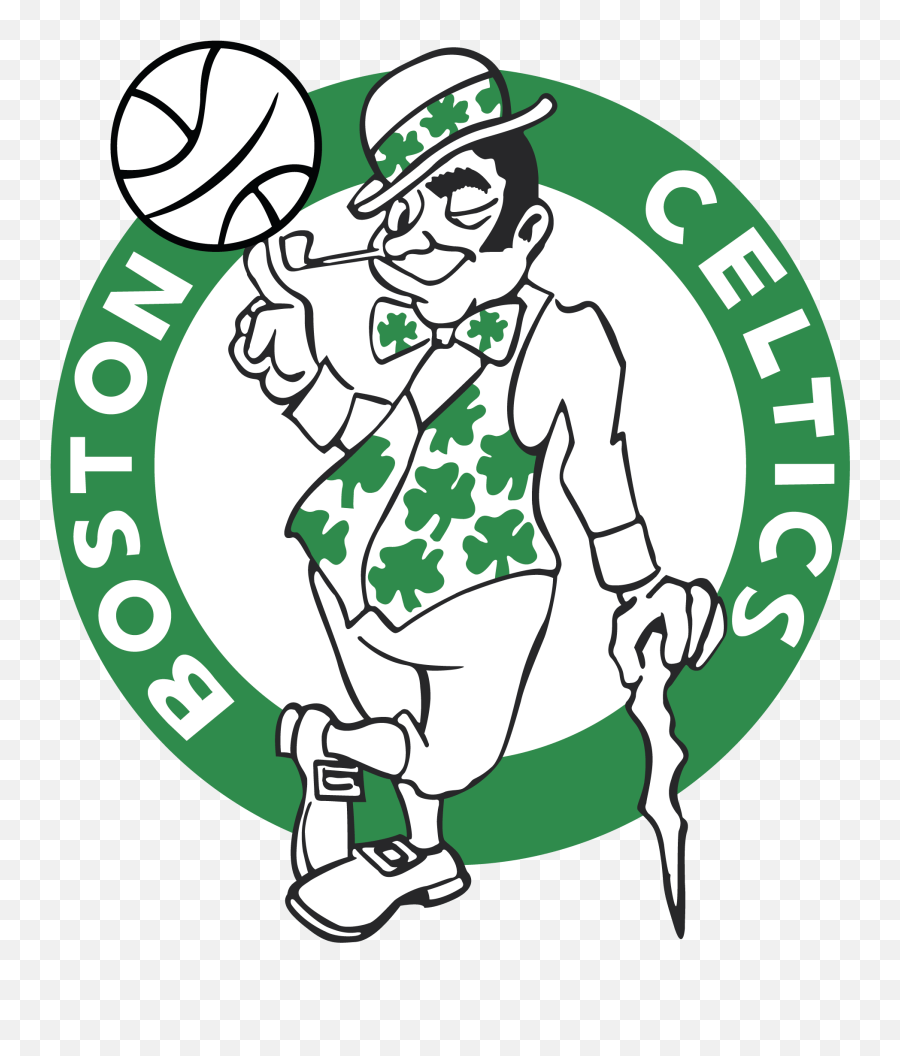 Boston Celtics Logos History Team And Primary Emblem - Old Boston Celtics Logo Png,Green Circle Logo