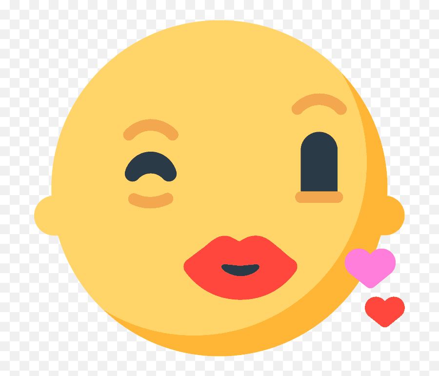 Face Blowing A Kiss Emoji Clipart - Mozilla Emojis Png,Kissing Emoji Png