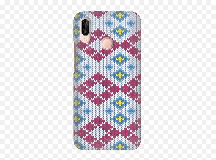Funny Case Checkered Pattern Overprint Huawei P20 Lite - Mobile Phone Case Png,Checkered Pattern Png